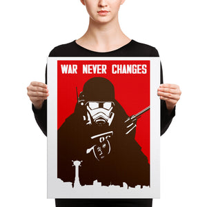 War Never Changes New Vegas Canvas Print War Never Changes New Vegas Canvas Print