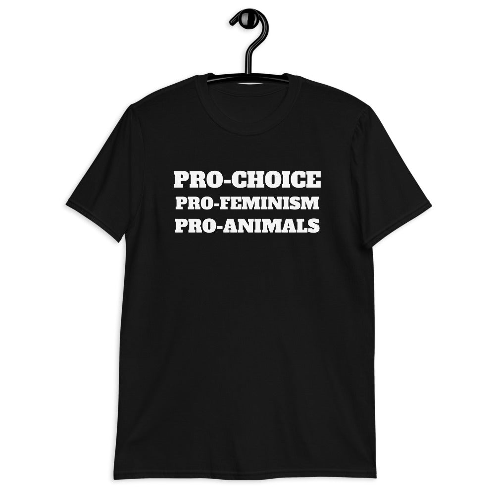 Pro Choice Pro Feminism Pro Animals Feminist T-Shirt