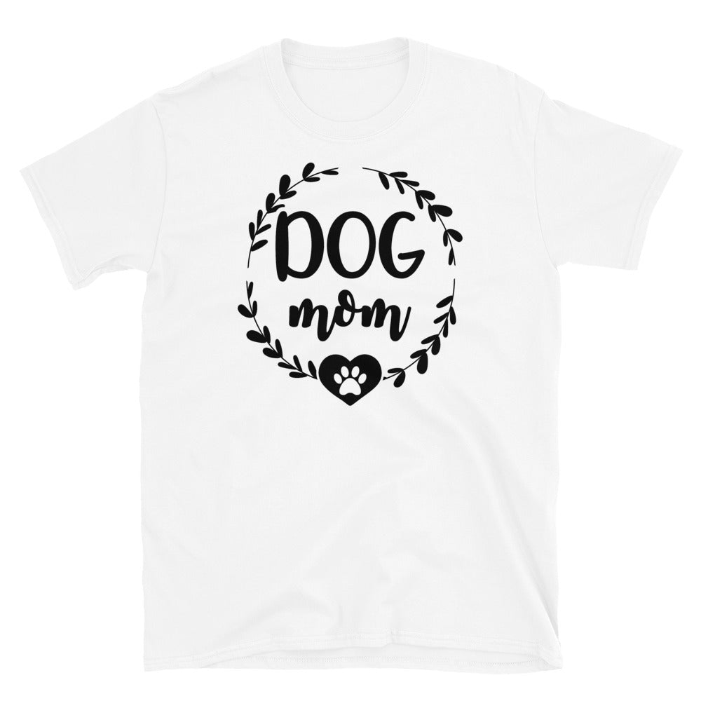 Dog Mom 2 White Unisex T-Shirt