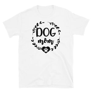 Dog Mom 2 White Unisex T-Shirt Dog Mom 2 White Unisex T-Shirt