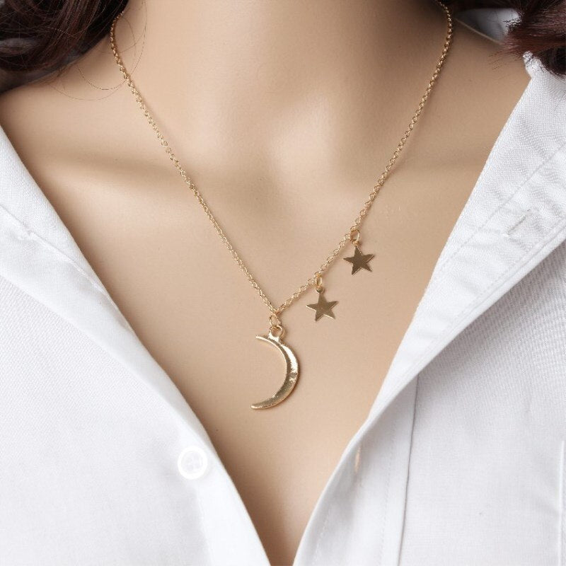 Collier Rose Gold Rose Statement Pendant Necklace