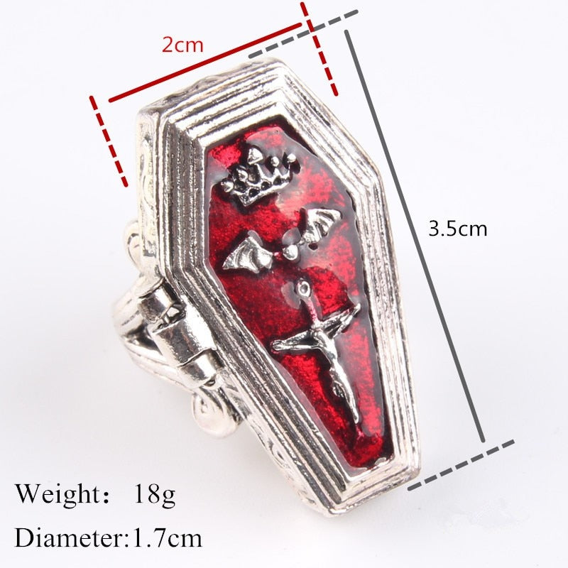 coffin shaped ring