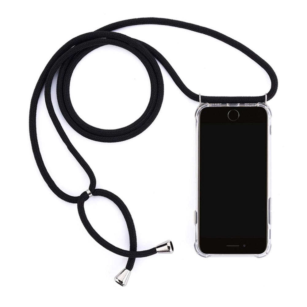 iPhone Crossbody Strap Necklace Phone Case With Lanyard