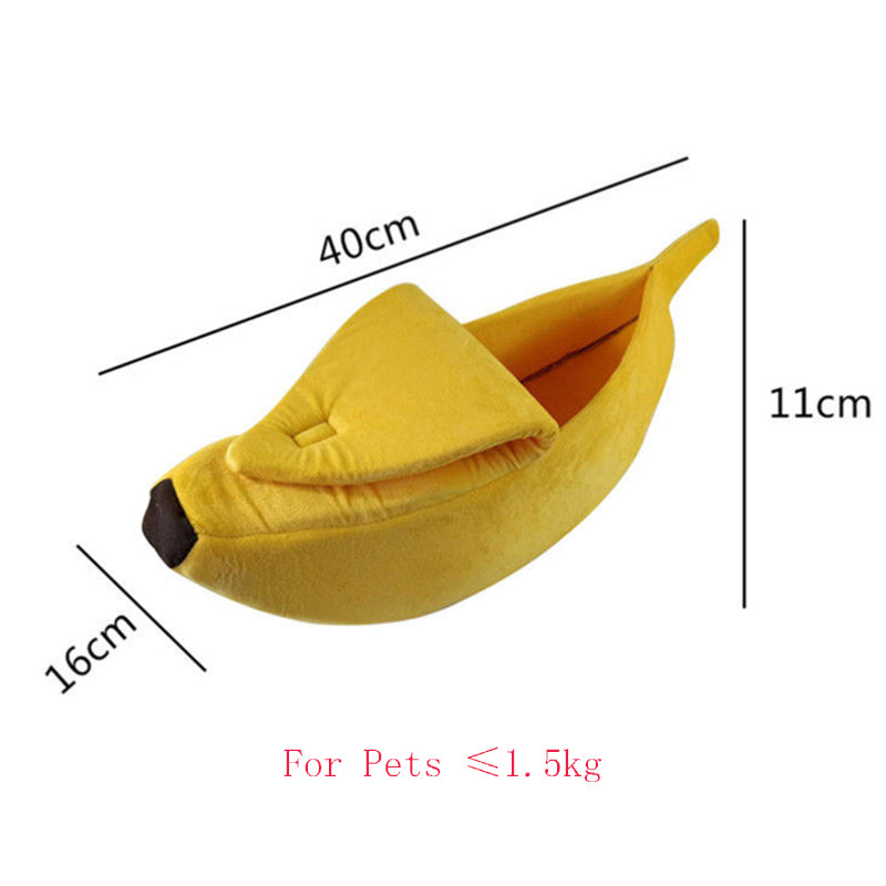 Banana Dog & Cat Bed