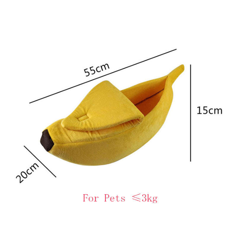 Banana Dog & Cat Bed