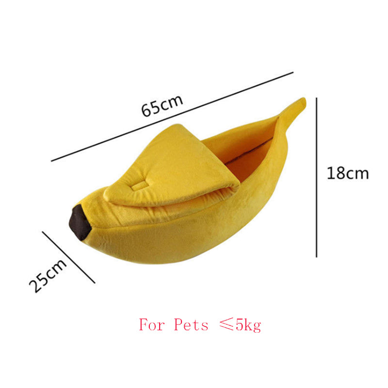 Banana Dog & Cat Bed