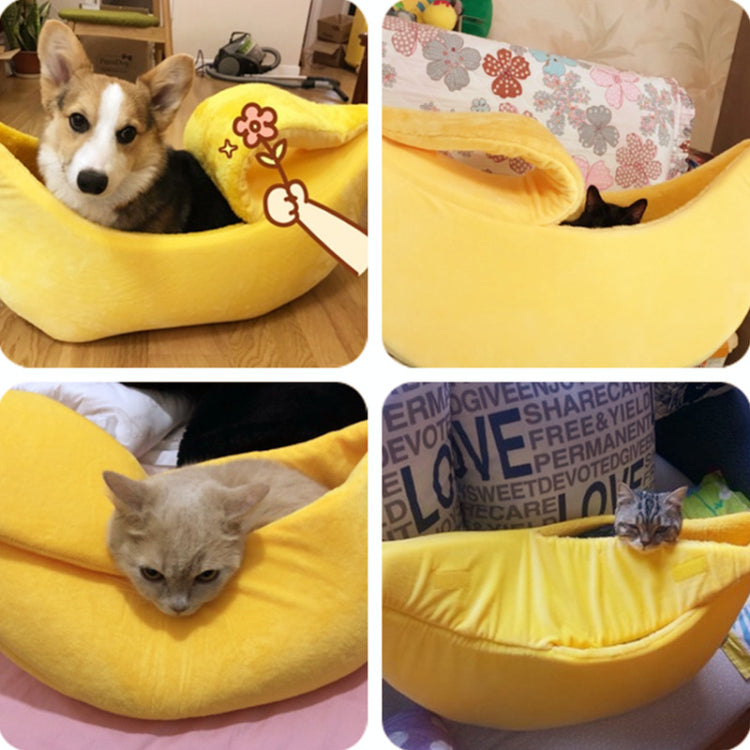 Banana Dog & Cat Bed