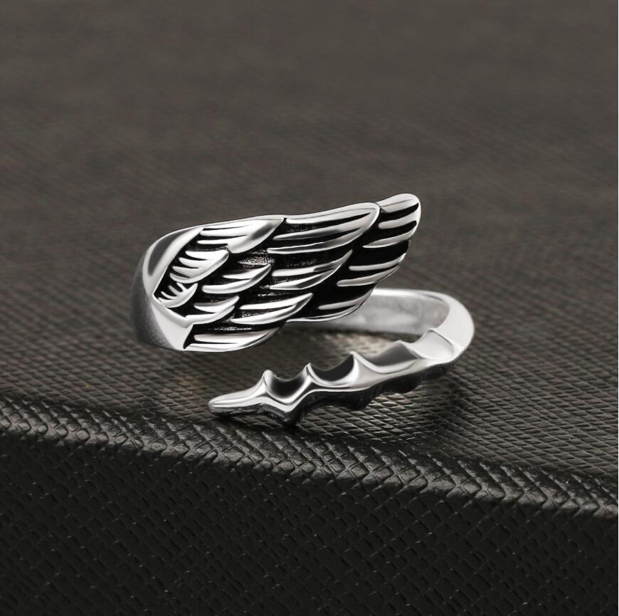 Angel Wing Sterling Silver Ring