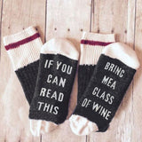 If You Can Read This Bring Me A Glass Of Wine Socks 3 If You Can Read This Bring Me A Glass Of Wine Socks 3