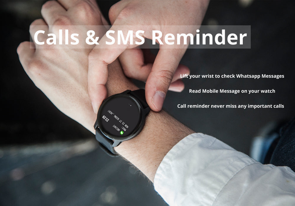 Smart Watch Fitness Tracker Heart Rate Monitor Pedometer For Android & iPhones