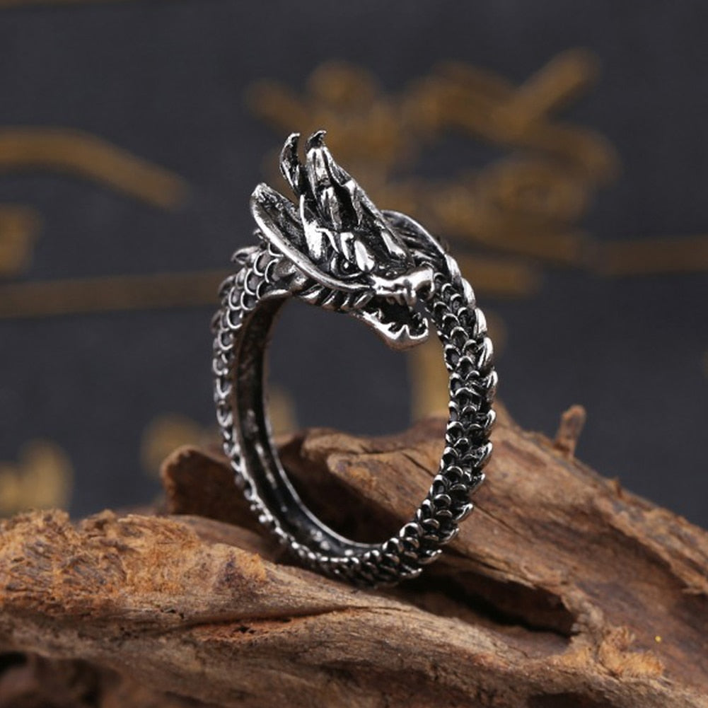 Stainless Steel Dragon Ring