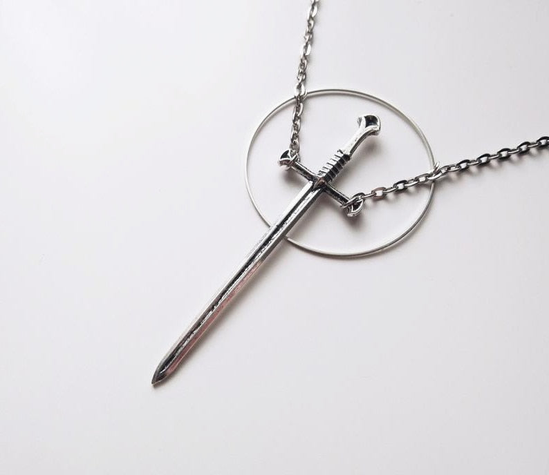 Silver Sword Necklace