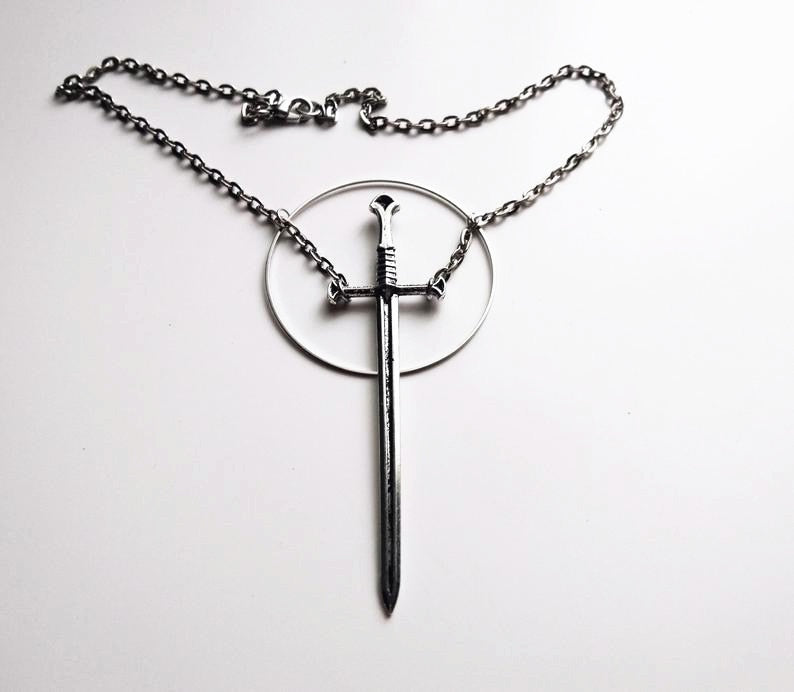 Silver Sword Necklace