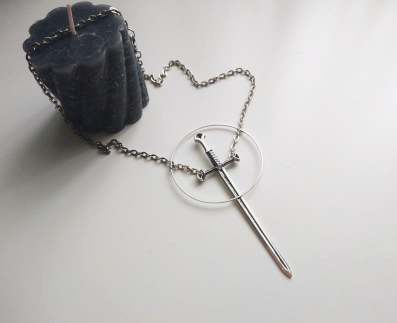 Silver Sword Necklace
