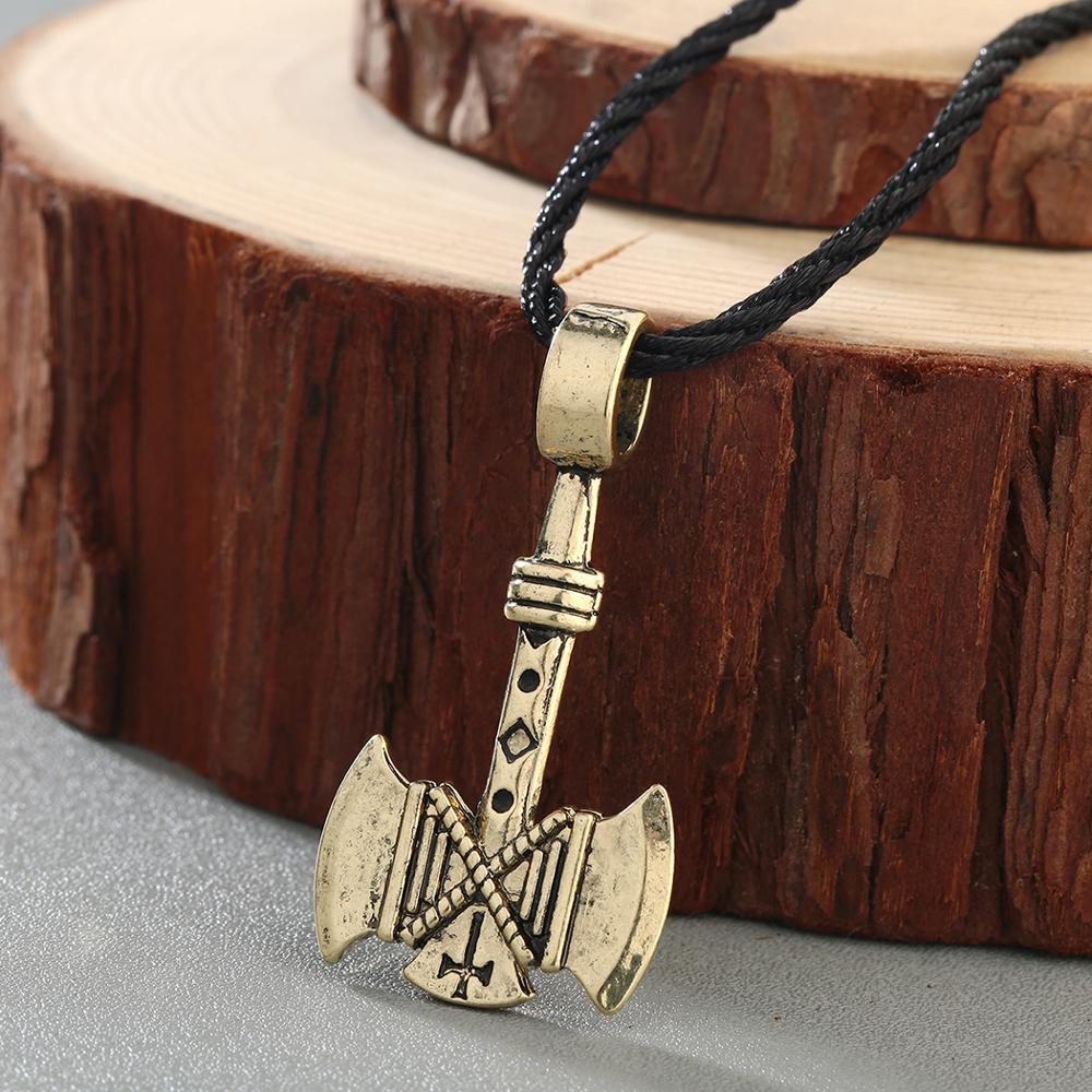 Silver Axe Pendant Necklace