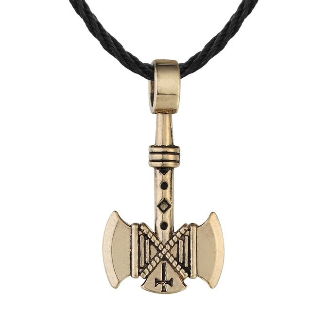 Silver Axe Pendant Necklace