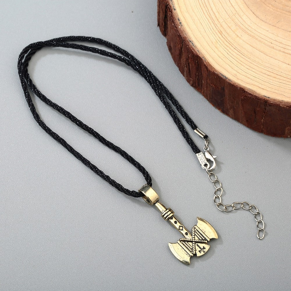 Silver Axe Pendant Necklace