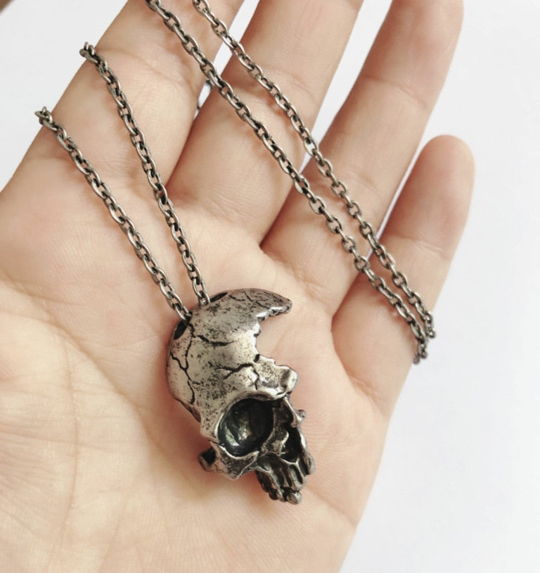 mens skull necklace