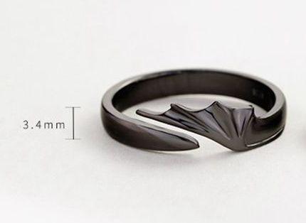 Angel & Devil Sterling Silver Divine Couple Rings
