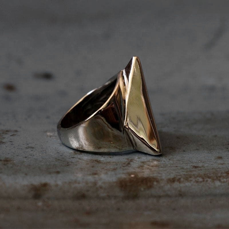 Eye of Providence Illuminati Silver 316L Stainless Steel Ring