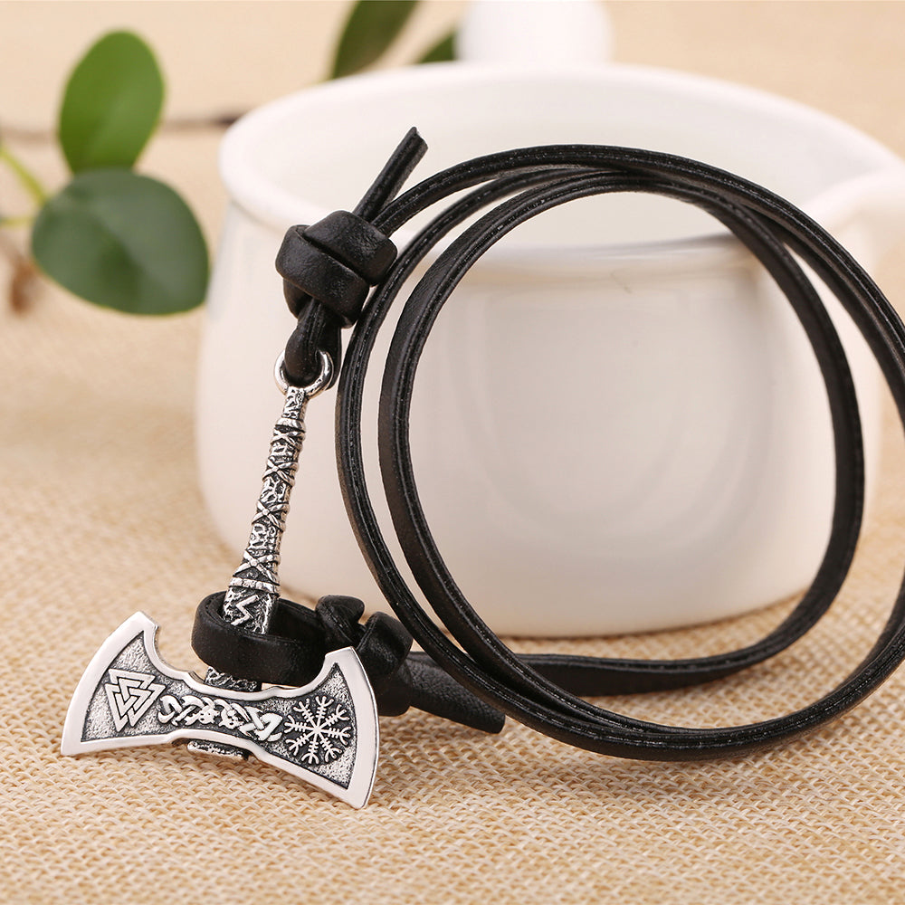 Axe Leather Bracelet