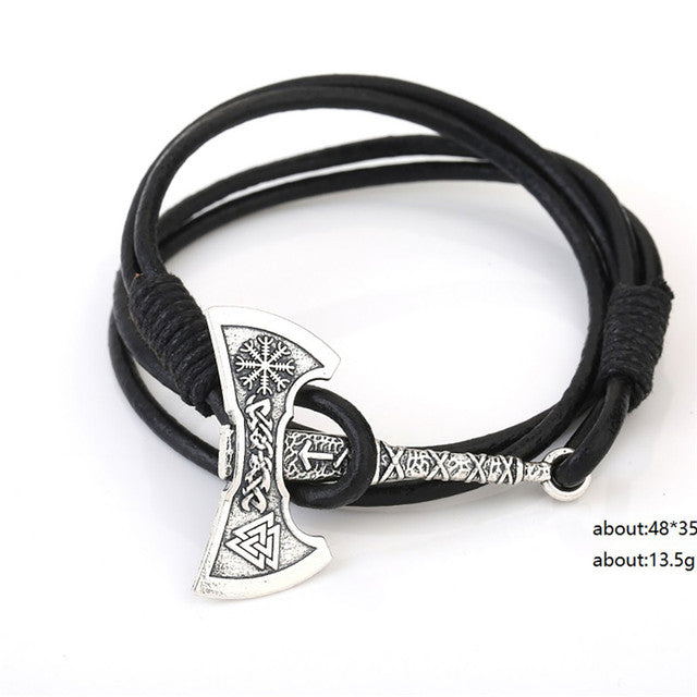 Axe Leather Bracelet