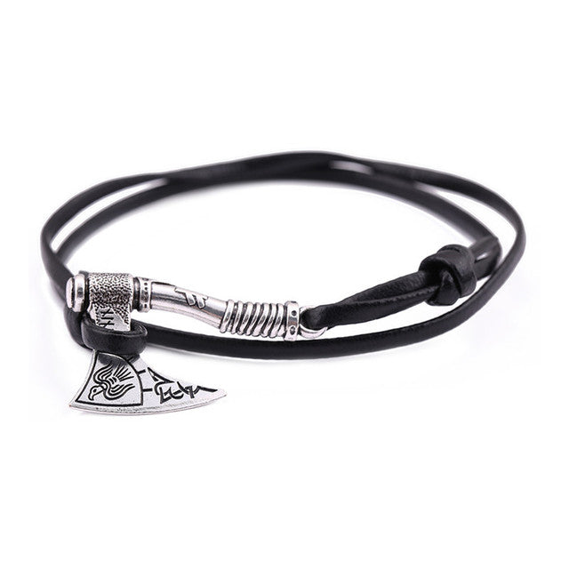 Axe Leather Bracelet