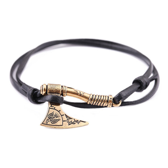 Axe Leather Bracelet