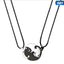cat necklace, couple necklace, relationship necklaces, couple chains, his and hers necklaces