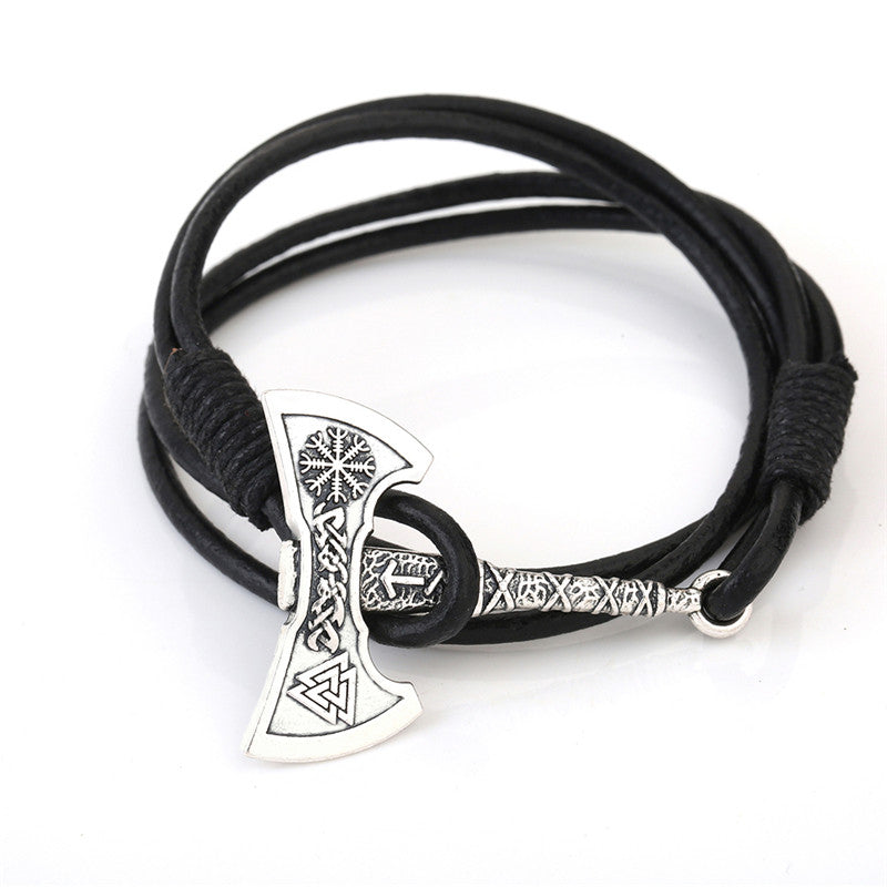Axe Leather Bracelet