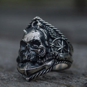 Gothic Pirate Skull Ring Pirate Ring, Pirate Rings, Skull Ring, Skull Rings