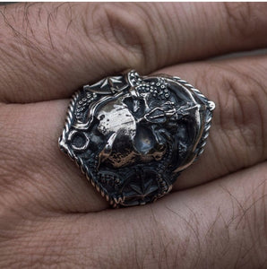 Gothic Pirate Skull Ring Pirate Ring, Pirate Rings, Skull Ring, Skull Rings
