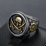 Vintage Pirate Signet Cutlass Skull Ring Pirate Ring, Pirate Rings, Skull Ring, Skull Rings