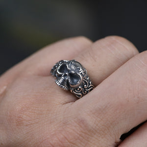 Gothic Resizeable Punk Pirate Skull Ring Pirate Ring, Pirate Rings, Skull Ring, Skull Rings