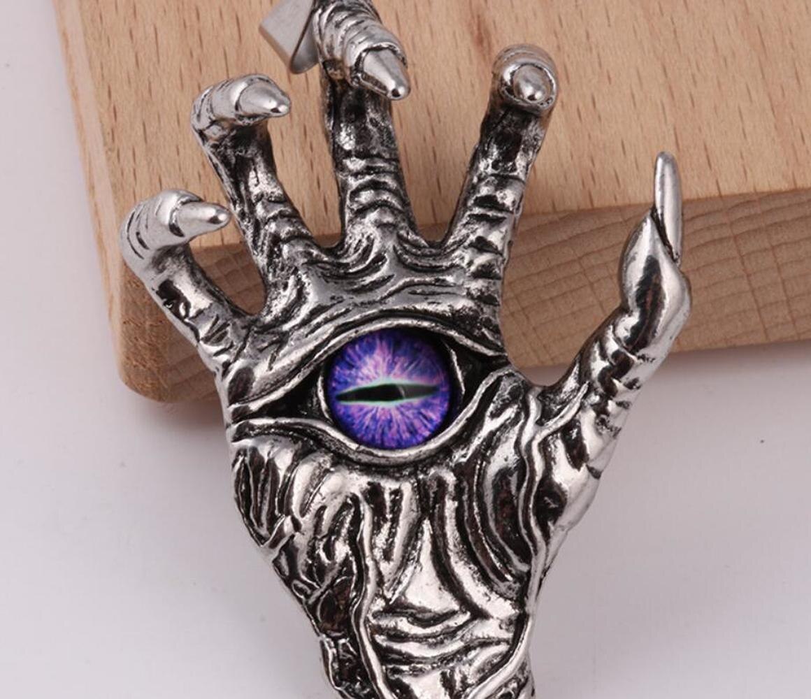 Domineering Hand Eye Necklace