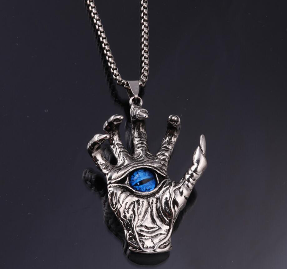 Domineering Hand Eye Necklace