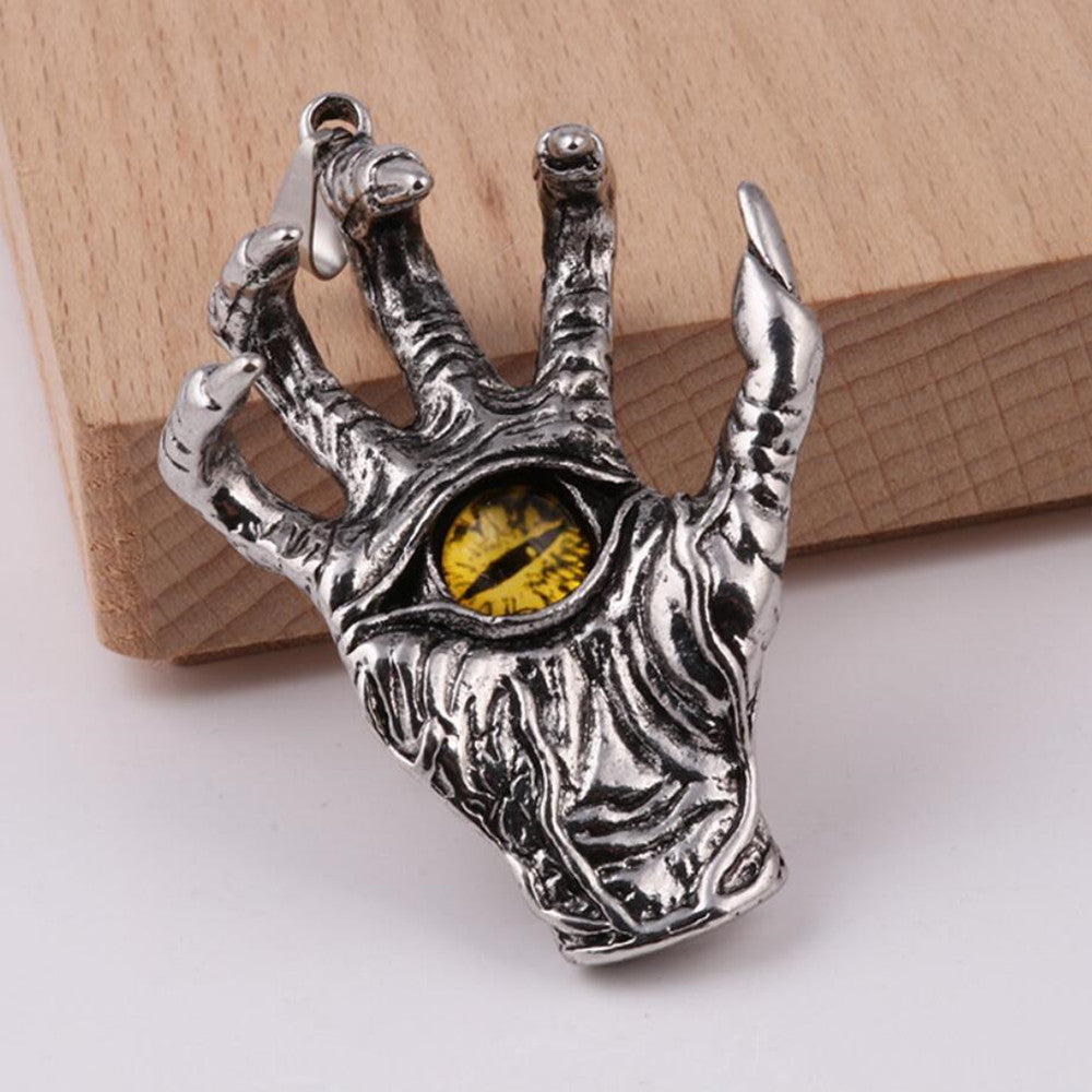 Domineering Hand Eye Necklace