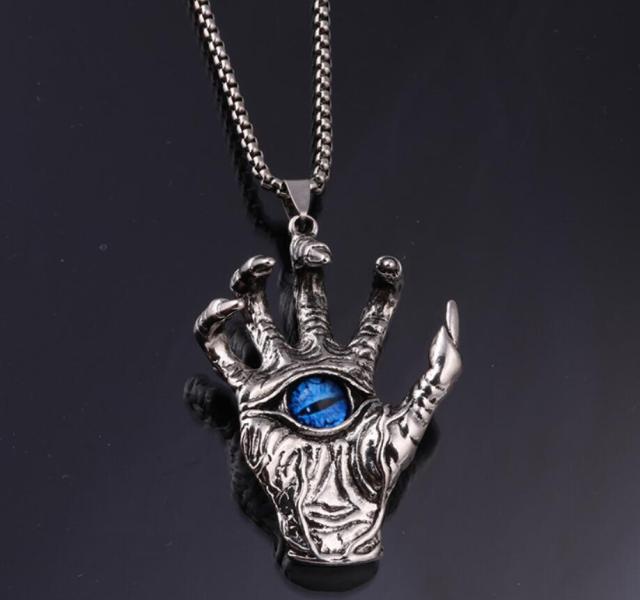 Domineering Hand Eye Necklace