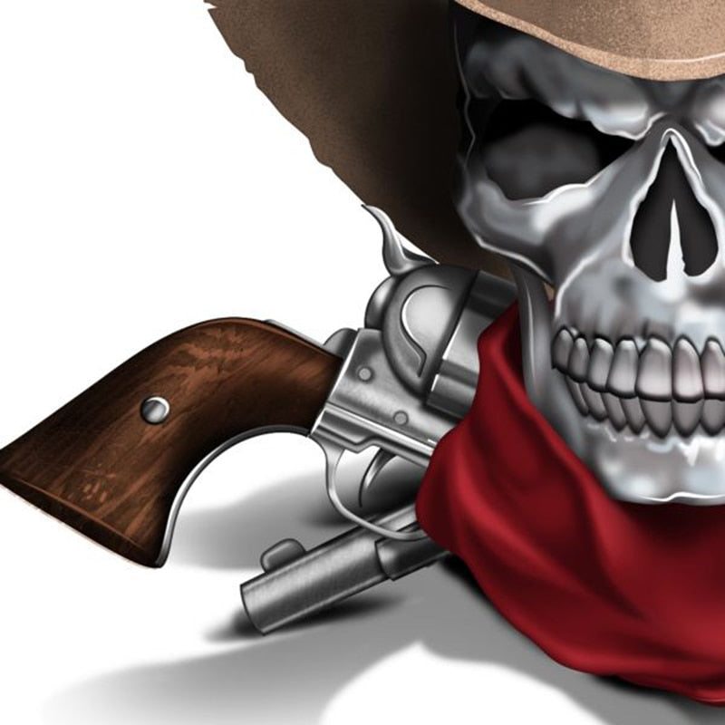 Cowboy Hat Skull Necklace