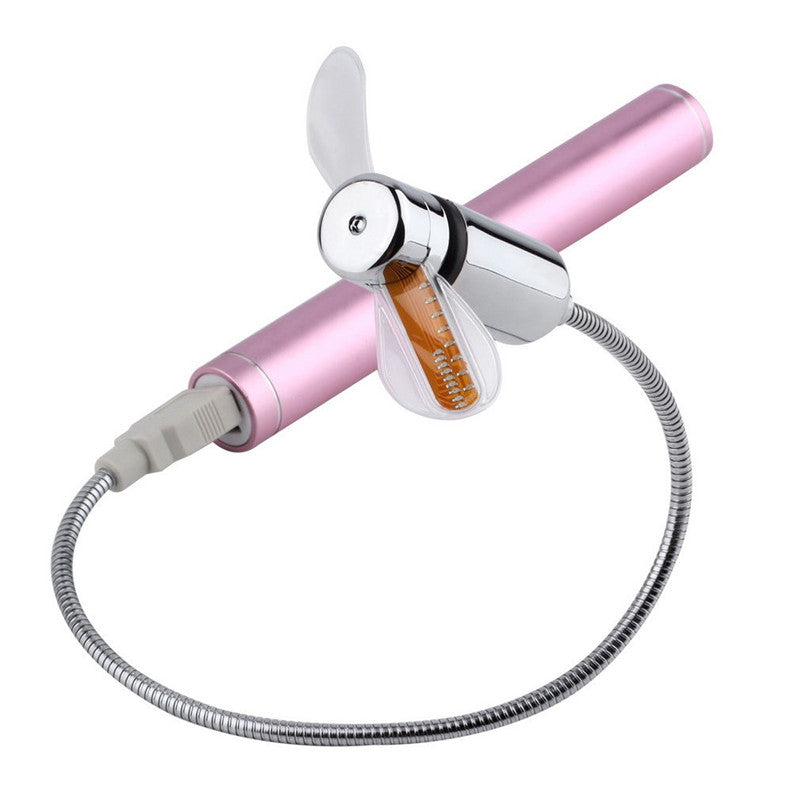 Mini USB Fan LED Clock