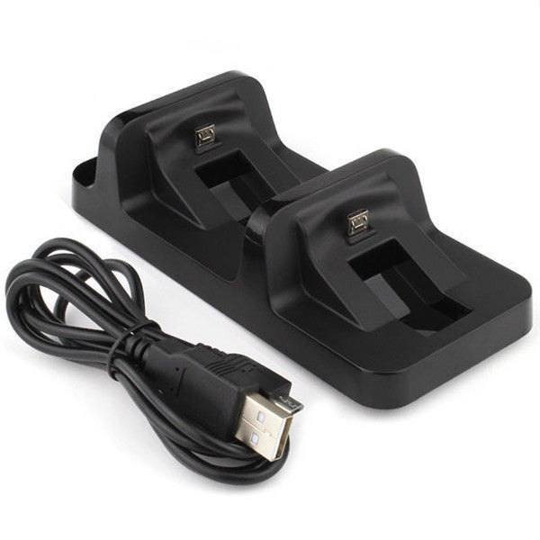 USB Port Dual Charging Dock Station Stand Holder Support Charger For Sony Playstation 4
