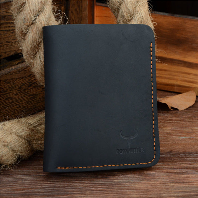 Crazy Horse Leather Mens Wallet
