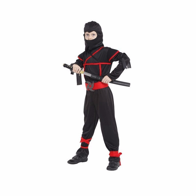 Black Ninja Warrior Kids Costume