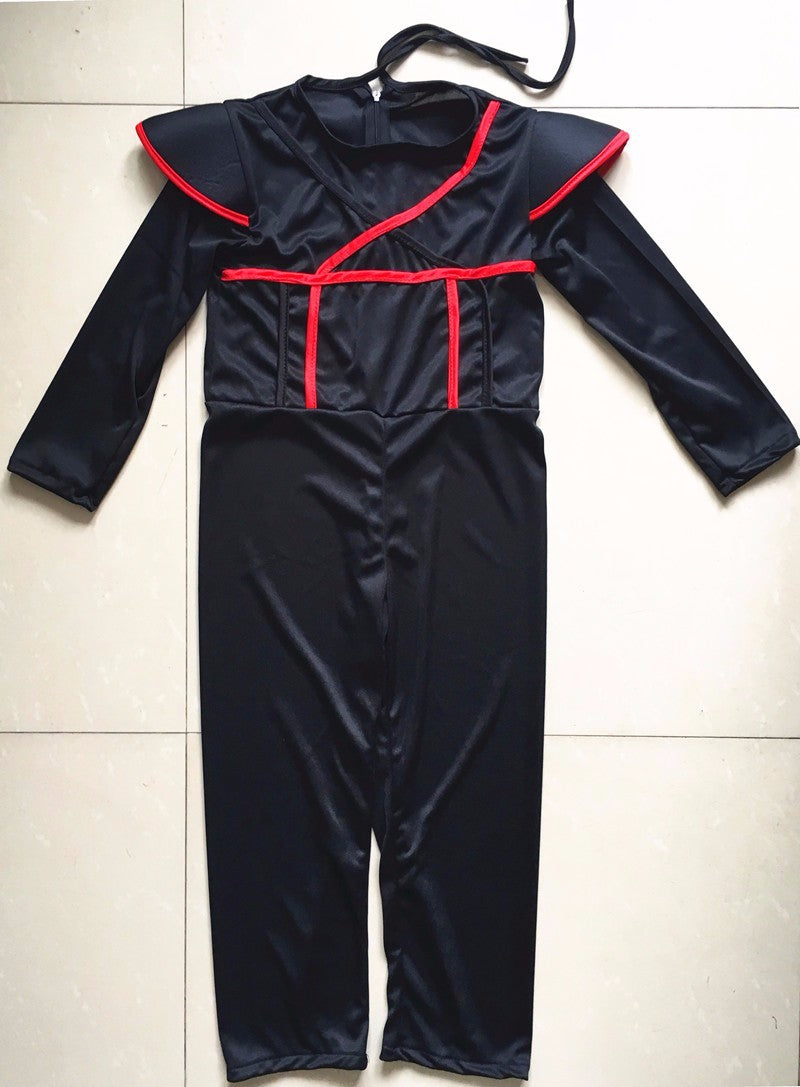 Black Ninja Warrior Kids Costume