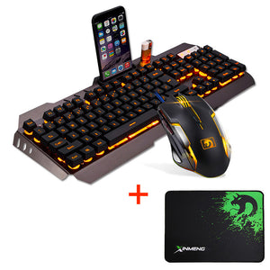 GameRaptor Wired LED Backlit Ergonomic Usb Gaming Keyboard Mouse + Mouse Pad Usb Gaming Keyboard Mouse + Mouse Pad