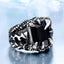 Dragon Claw Ring With Red/Blue/Black Stone