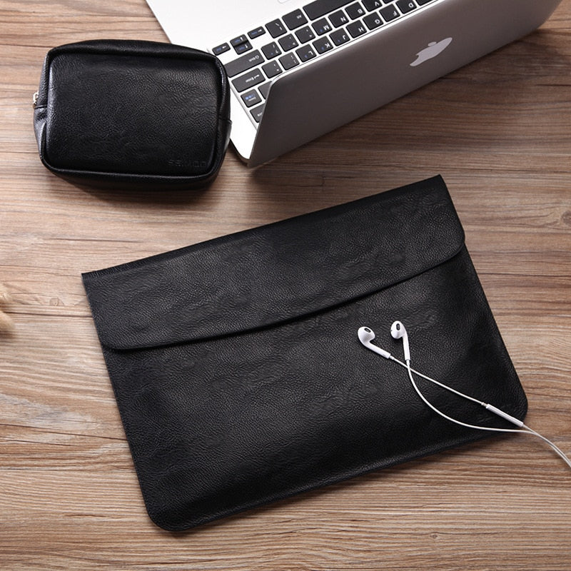 Ultra Thin Waterproof Leather Macbook Laptop Sleeve