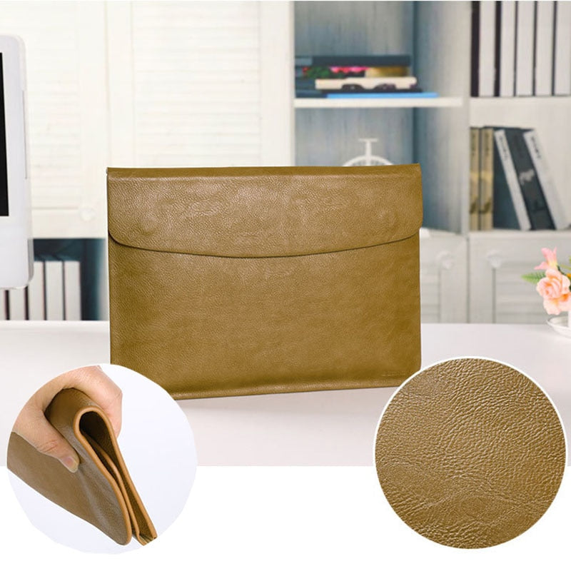 Ultra Thin Waterproof Leather Macbook Laptop Sleeve