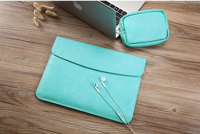 Ultra Thin Waterproof Leather Macbook Laptop Sleeve