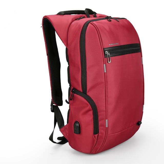 Kingsons Anti-theft USB Charging 15-17 inch Laptop Backpack Men